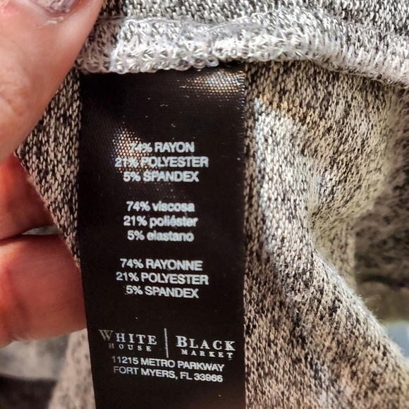 white house black market    open  front knitted long cardigan euc - Picture 4 of 13